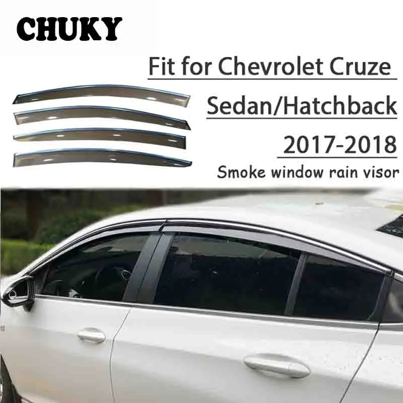 

4 шт., автомобильные козырьки для Chevrolet Cruze Sedan/Hatchback 2017 2018