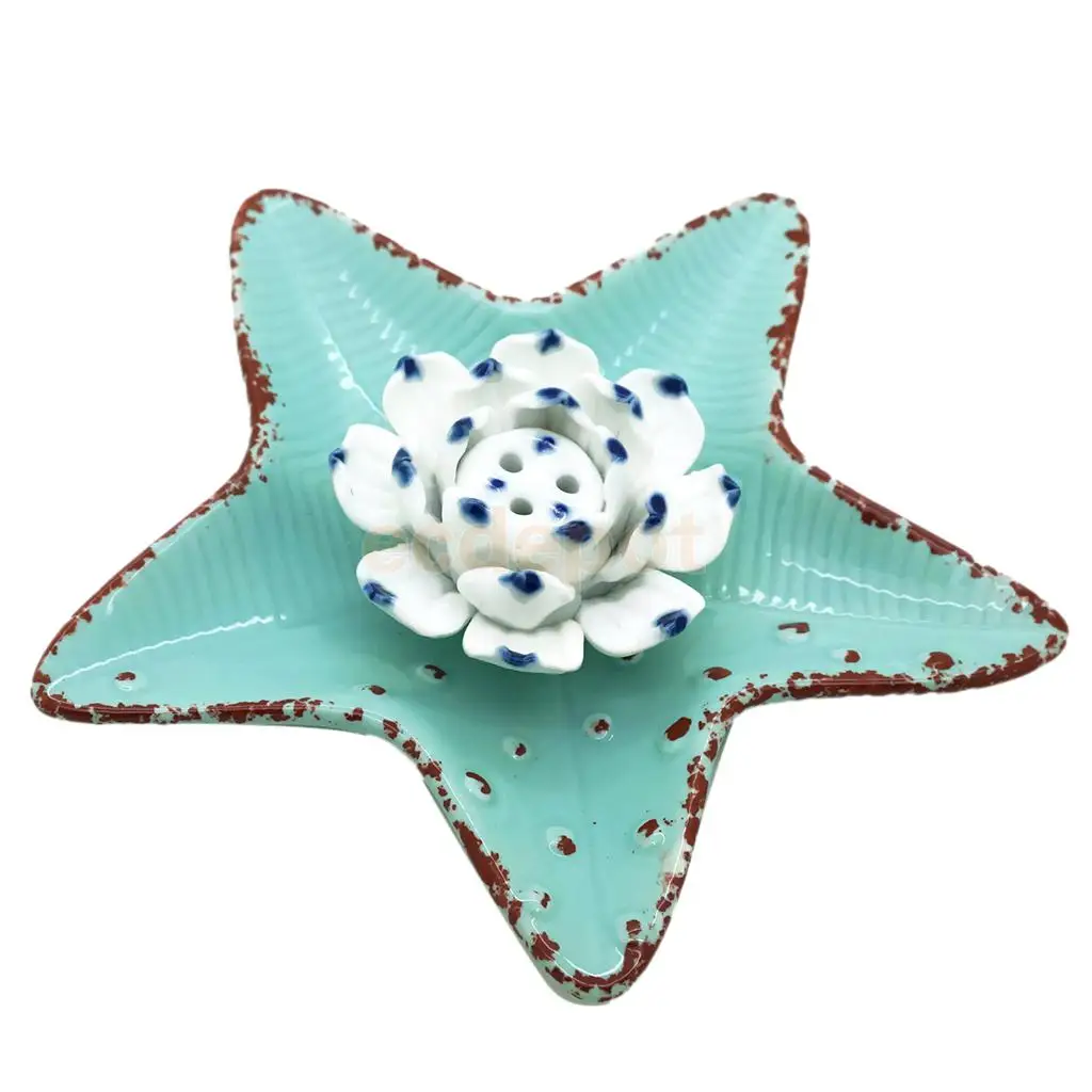 Керамический Лотос кадильница в форме цветка подставка для ароматических