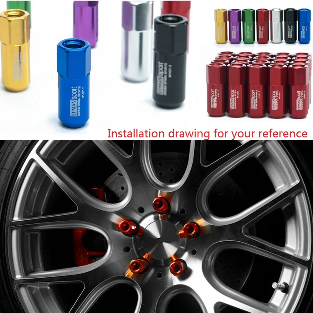 20 шт. кованый алюминиевый тюнер для колес и Honda|racing lug nuts|lug nutstuner wheels |