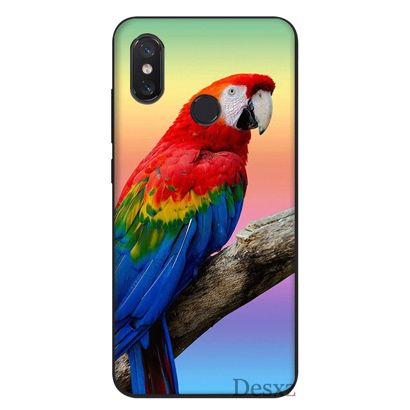Мобильный телефон чехол tpu для Xiaomi Redmi GO 7 4A 4X 5 6 5A 6A Pro Plus S2 животное птица попугай