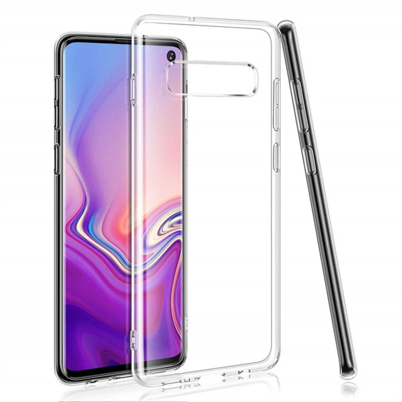 Мягкий силиконовый защитный чехол для samsung S10 Lite S9 S8 S7 Edge S6 S9 Plus тонкий ТПУ чехол для samsung A10 A20 A30 M40-70 чехол - Цвет: Clean