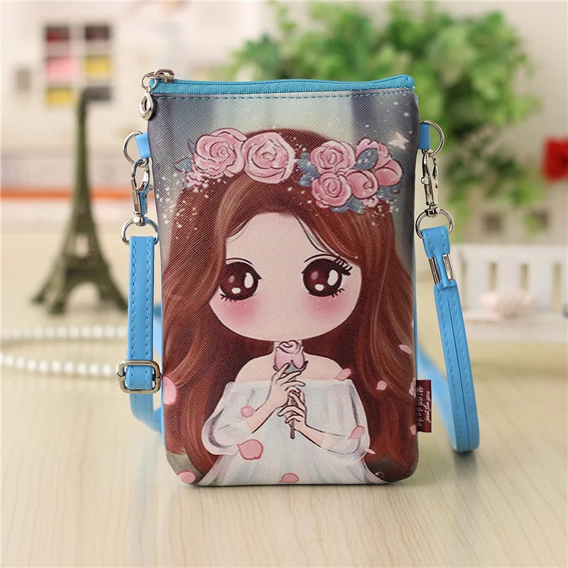 Кошелек для мелочи из искусственной кожи с мультяшным принтом персонажей