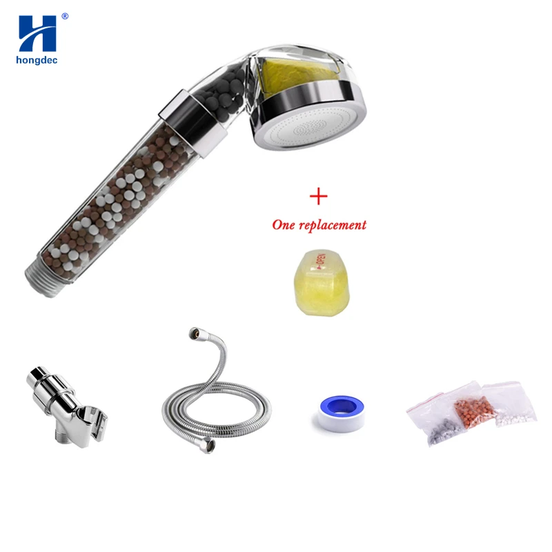 Hongdec высокое давление экономия воды Витамин С Душ фильтр для ручной душ