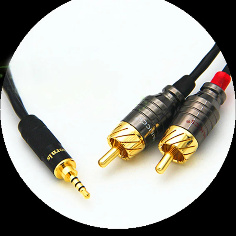 

HIFI TRRS Balanced 2.5mm to 2 RCA Male Audio Cable