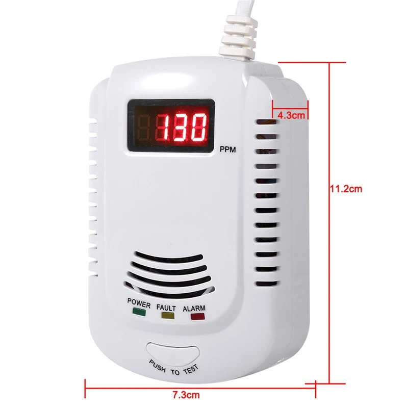 Детектор газа детектор утечки топлива с цифровым дисплеем JR Deals | Безопасность и