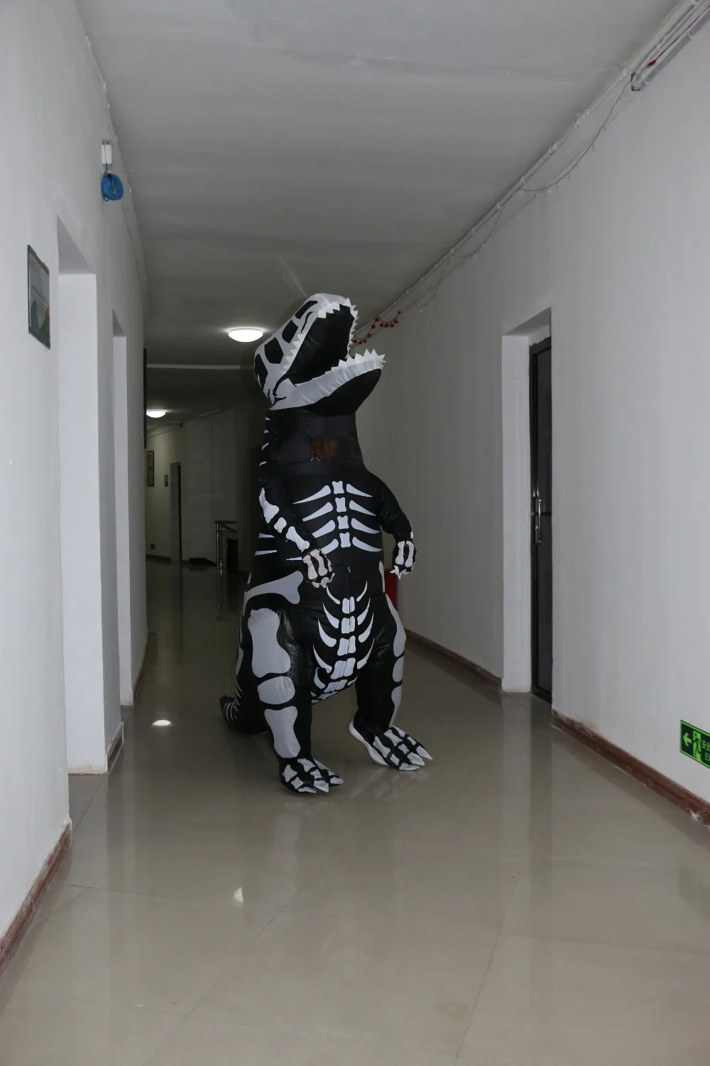 Дети Teans гигантский Скелет надувной костюм динозавра T-Rex удар нарядное платье |