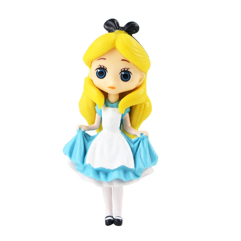 8pcs/lot Princess Figures Snow White Belle Alice Anna Elsa Cinderella Ariel Mermaid Tangled Sleeping Beauty Model Toys - купить по