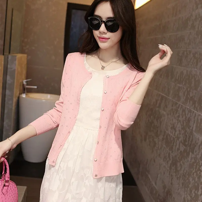 Женская модная одежда весенне-Осенние Новые свитера маленький Универсальный