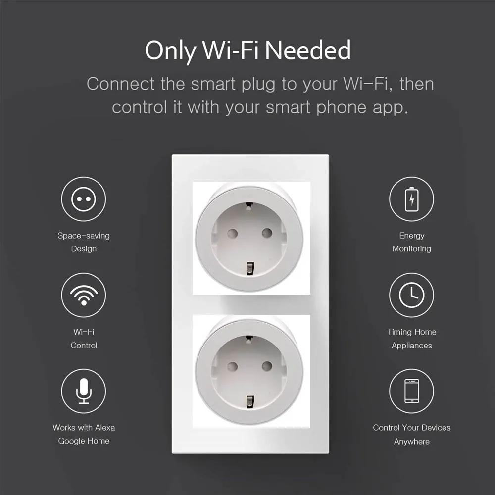 Wifi smart plug Mini Outlet пульт дистанционного управления умная розетка с функцией таймера