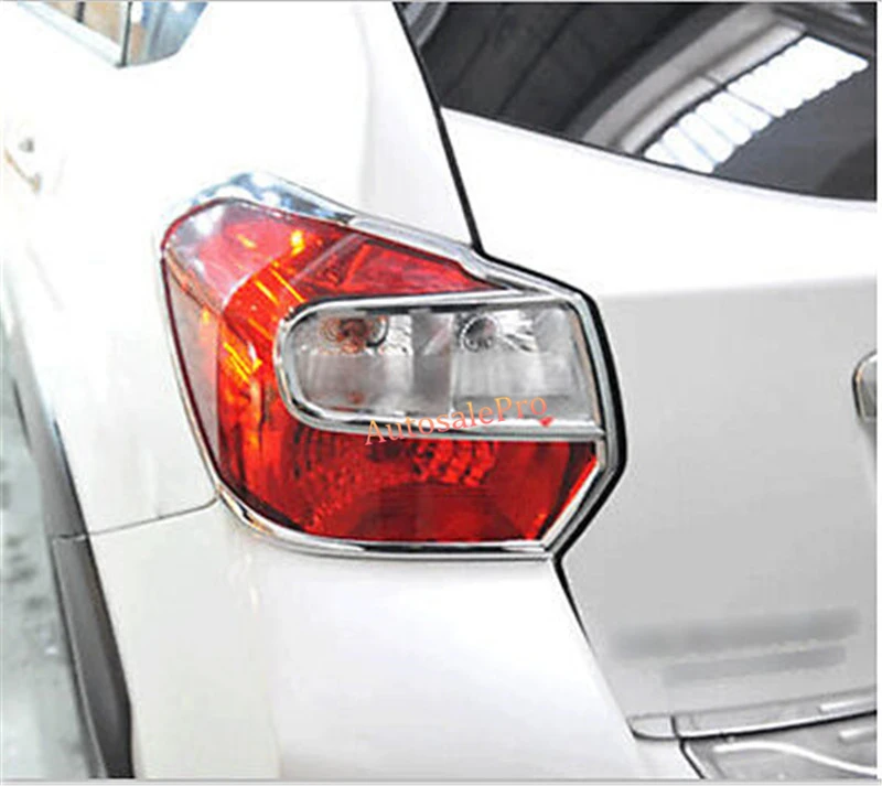 2 шт. хром задний светильник багажник ворота лампы Накладка для Subaru XV Impreza Hatchback 2012