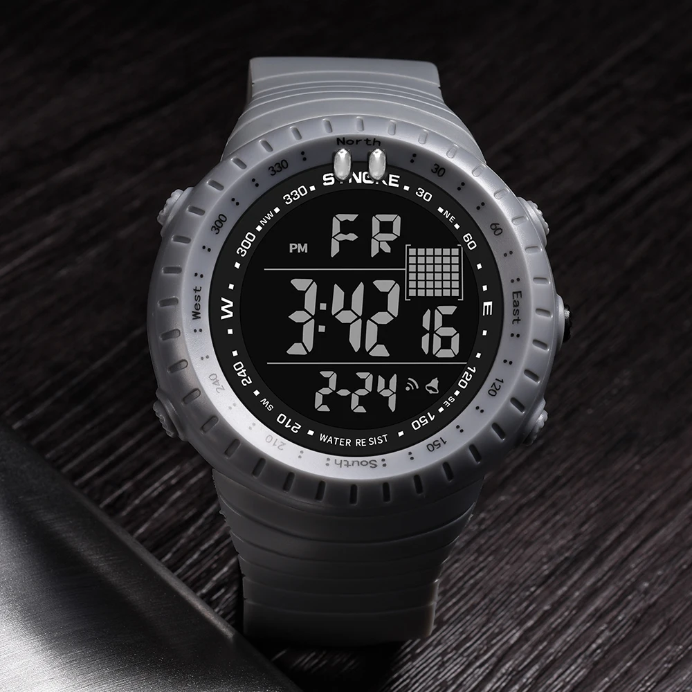 SYNOKE 9648 Waterproof Sports Men's Multi-function Outdoor Electronic Watch LED Fashion Male Students Big Screen | Наручные часы