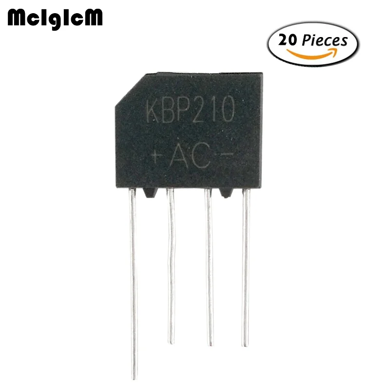 Мостовой выпрямитель MCIGICM 20 шт. 1000 в 2 а DIP KBP210 KBP210G|bridge rectifier|bridge rectifier 2arectifier bridge |