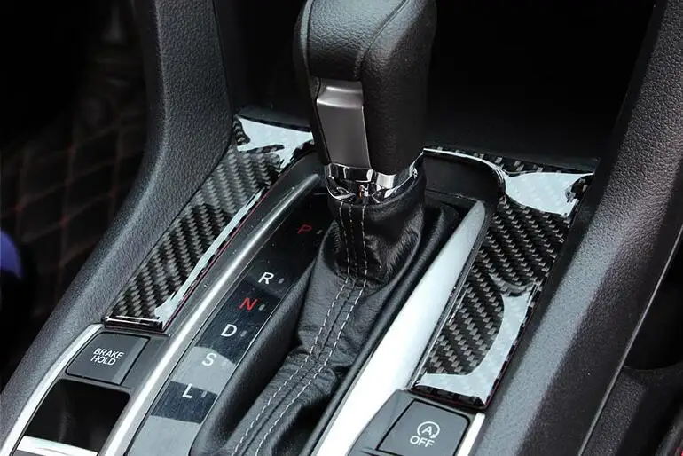 Новая крышка переключения передач из углеродного волокна для Honda Civic 10th седан