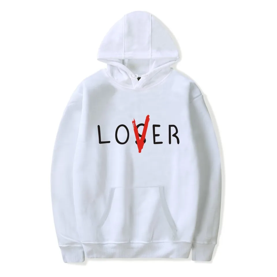 Клубные худи It Loser повседневные унисекс для мужчин и женщин Lover размера плюс