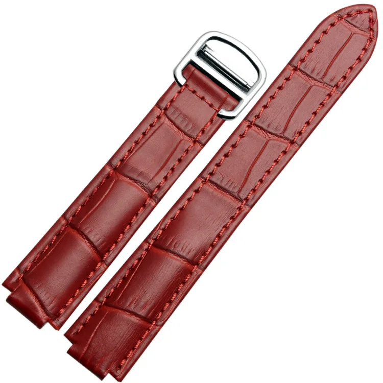 Handmade Genuine Leather 14mm 18mm  20mm Watche Band Strap Belt Watchband And Folding Clasp Buckle For Ballon Bleu Series + Tool