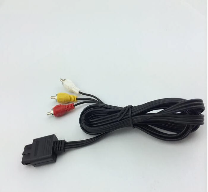 3rca 1 8 м 6 футов AV TV RCA видео шнур кабель для игровых кубиков/для SNES GameCube/для Nintendo N64 64