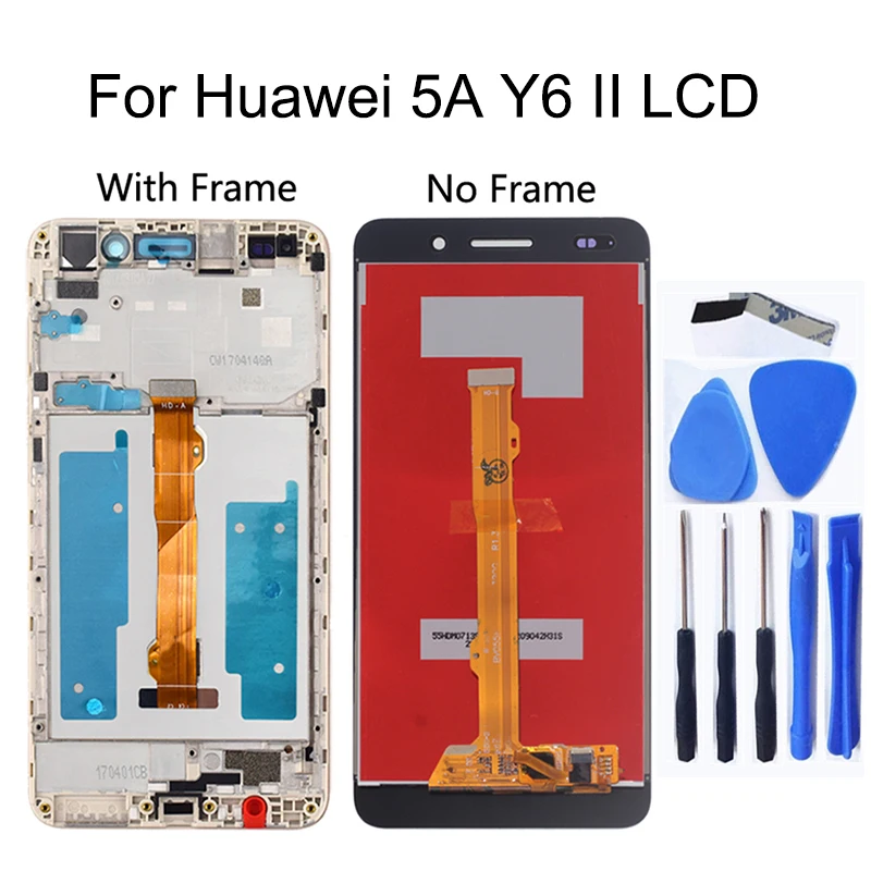 5 ”Высокое качество для huawei 5A Y6 II ЖК дисплей с сенсорным экраном дигитайзер в