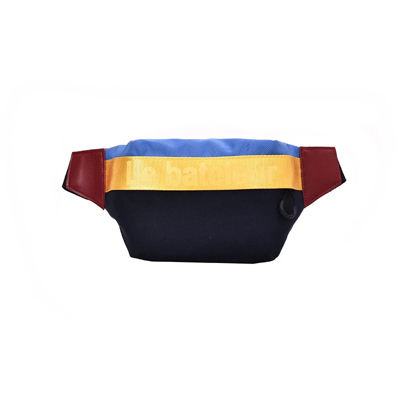 Blue waist bag Поясная сумка, Женская поясная сумка, многоцветная нагрудная сумка, ремень через плечо для девочек, Женская Повседневная сумка на плечо, дорожная сумка на плечо 030378 - Цвет: Blue waist bag