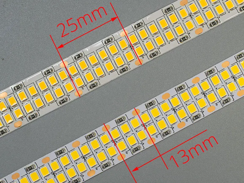 24V светодиодный полосы 2835 SMD 1200 2400 светодиодный s Диодная лента гибкий PCB светильник 12V светодиодный задний светильник полосы светодиодный лента белый/теплый белый