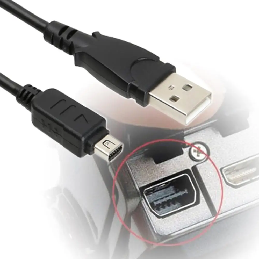 

USB 2.0 CB-USB5 CB-USB6 Data / Photo Transfer Cable Cord Lead Wire for Olympus Camera