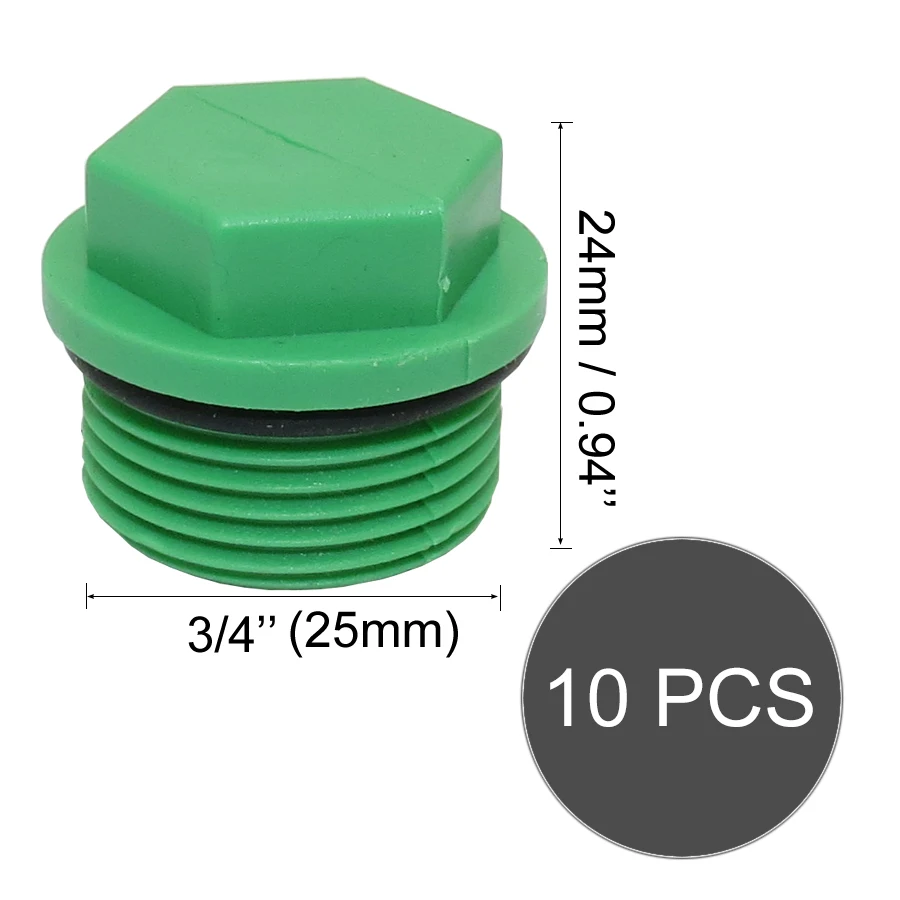 MUCIAKIE G1/2 G3/4 G1 ''штекер PPR с резьбой фитинги для труб заглушка трубы BSP