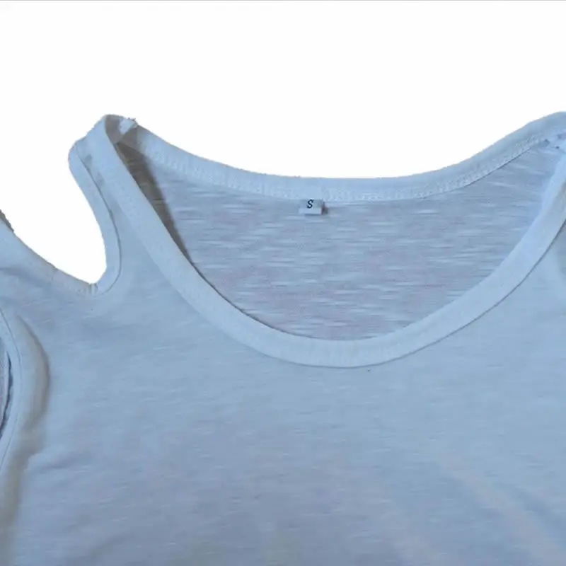 

2020 New Fashion Faith Print Shirt Women T-Shirt Casual Cotton Sleeveless Tops Female Off Shoulder Shirts for Woman