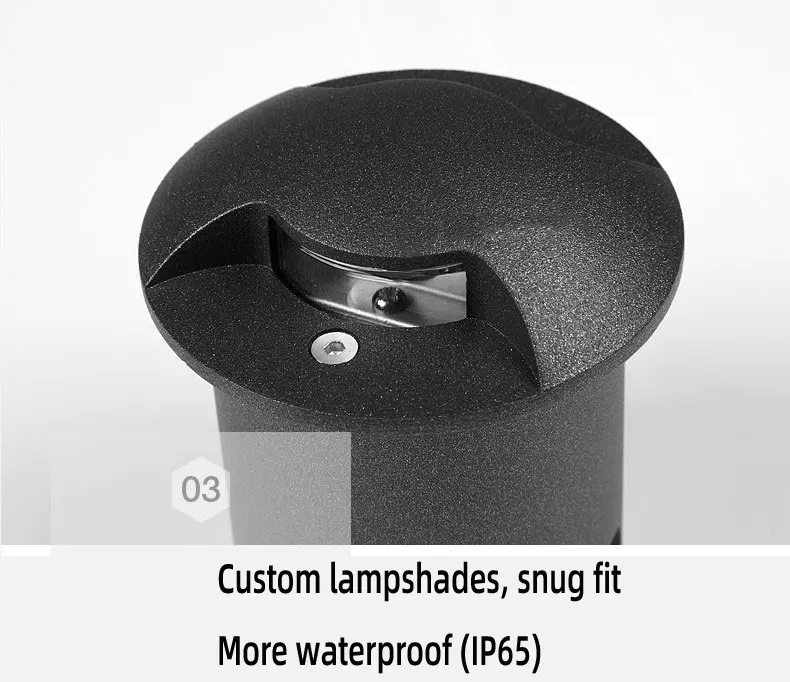 WECUS) Foot light led outdoor waterproof embedded aisle corner lamp indoor and outdoor stairs step light buried lamp