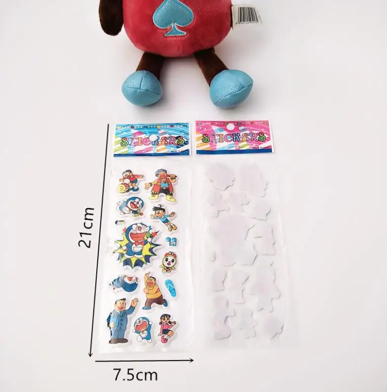 6 листов/набор Мультяшные наклейки Doraemon Скрапбукинг для детской комнаты декор