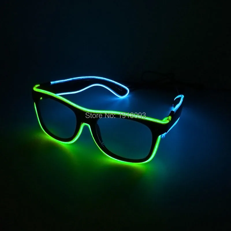 10 шт. двухцветные очки EL Wire|novelty lights|glasses fashionglasses with |