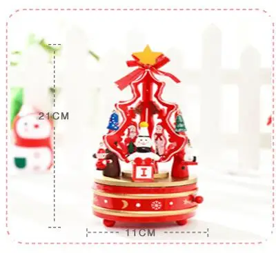 Теплые Tour вращающийся музыка Рождественская елка Рождество подарок музыкальная