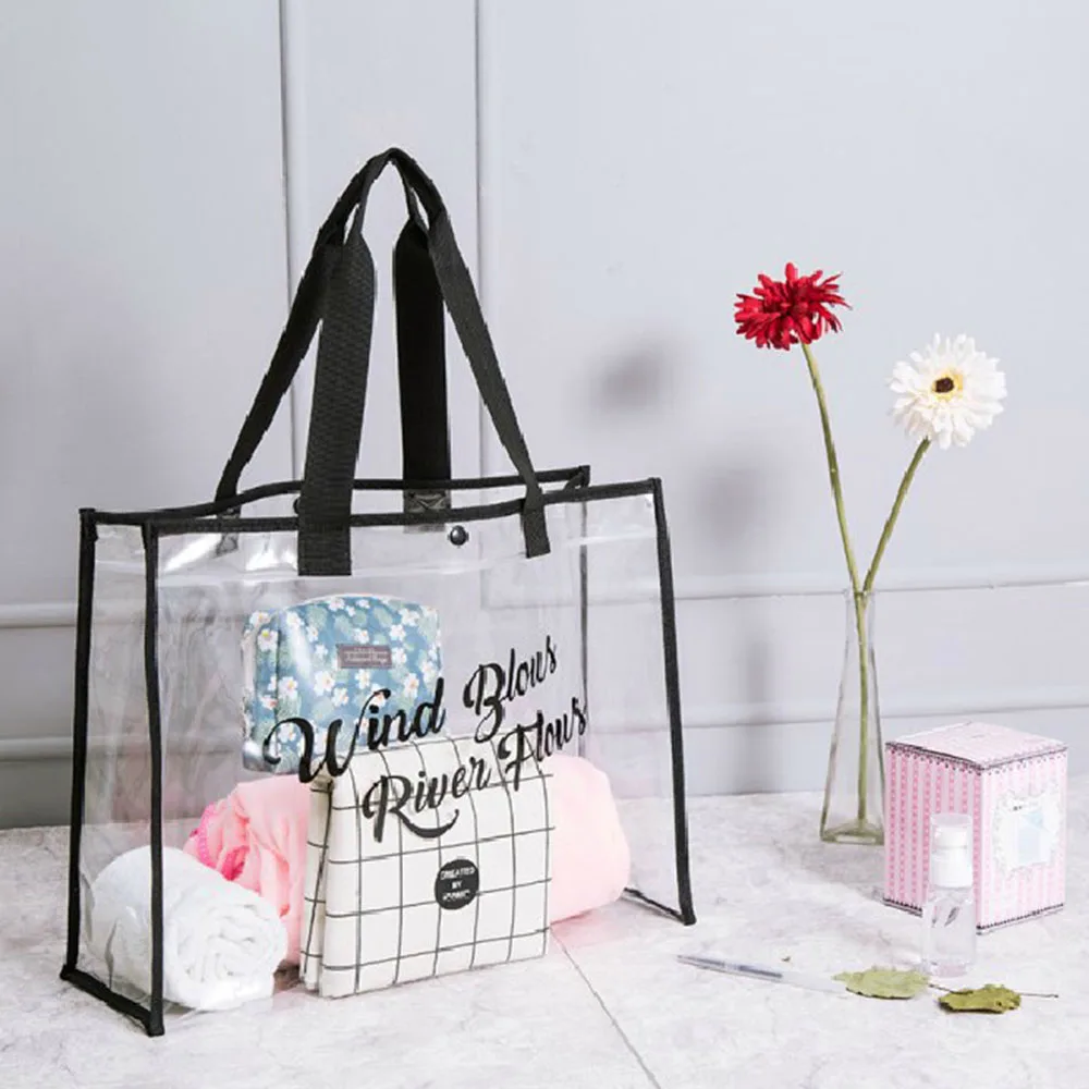 

Clear PVC Waterproof Travel Storage Bag Makeup Toiletry Holder Wash Organizer Beach Bag