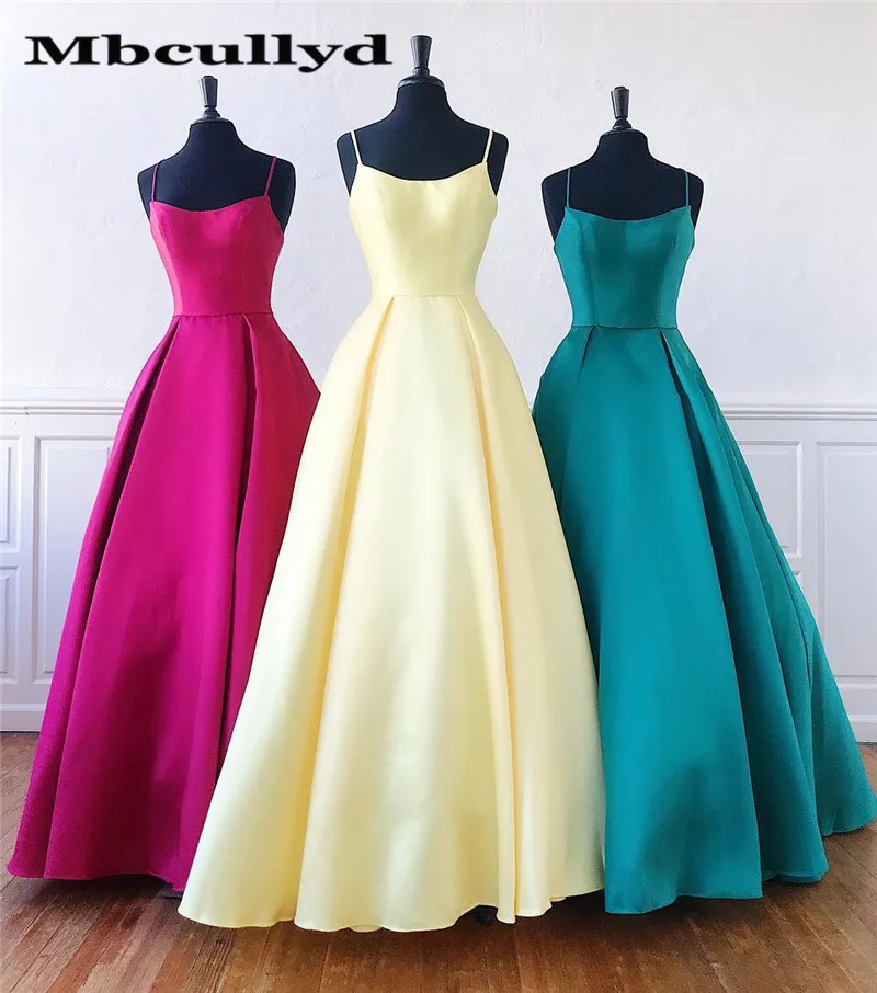 Mbcullyd Элегантное Атласное длинное платье для выпускного вечера 2019 сексуальное