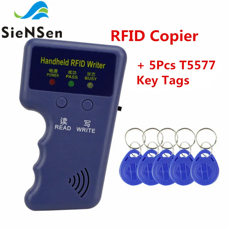 Type2 Siensen Ручной 125 кГц rfid-дубликатор ключ копировальный аппарат идентификатор писателя карты Cloner программист+ T5577 ключевые теги и перезаписываемые карты - Цвет: Type2