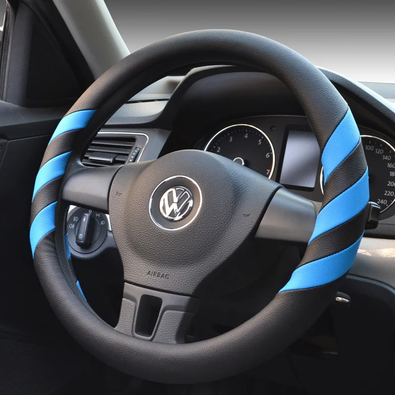 Чехол на руль автомобиля кожаные чехлы для руля стильный спортивный Модный