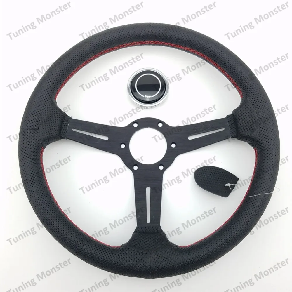 Тюнинг Монстр Универсальный 14 дюймов 350 мм из натуральной кожи ралли гоночный
