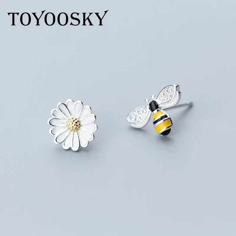 TOYOOSKY милые солнечные цветы|Серьги-гвоздики| |