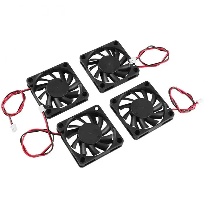1/4 шт Черный 24V USB 60 мм 6010 DC мини охлаждающий вентилятор Cooler Втулка с отверстиями для шариков подшипника 60x60x10 мм охлаждающий вентилятор