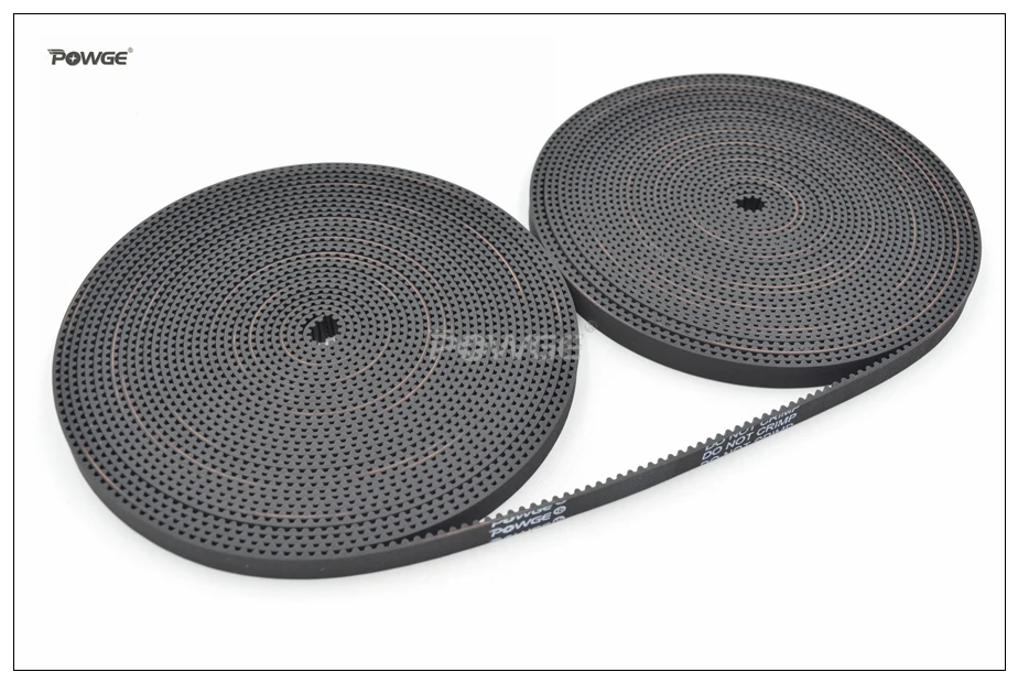 Ремень ГРМ POWGE 2MGT 2M GT2 W = 3/6/9/10/15 мм резиновый Открытый синхронный ремень маленький