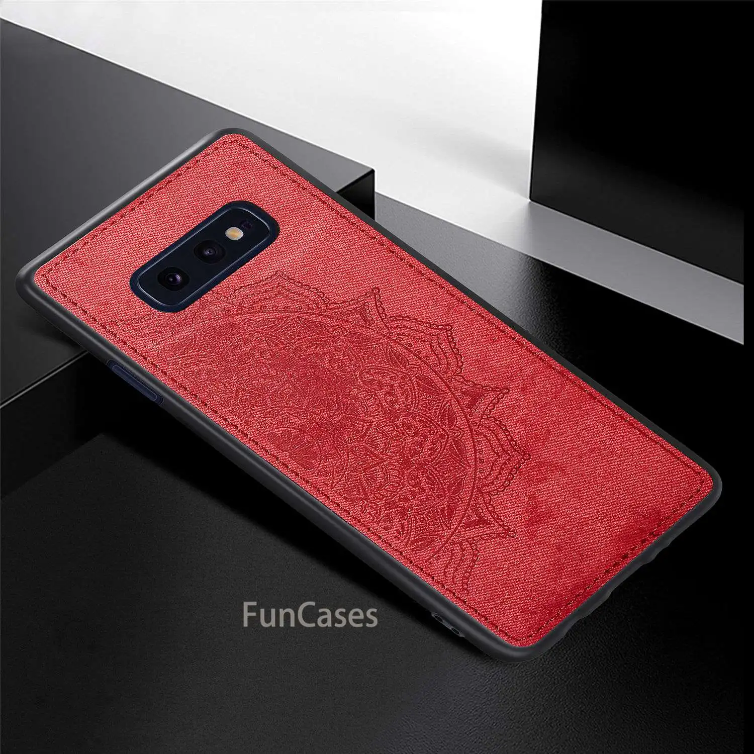Для samsung Galaxy S10E чехол ткань Силиконовый ТПУ бампер жесткая задняя панель из