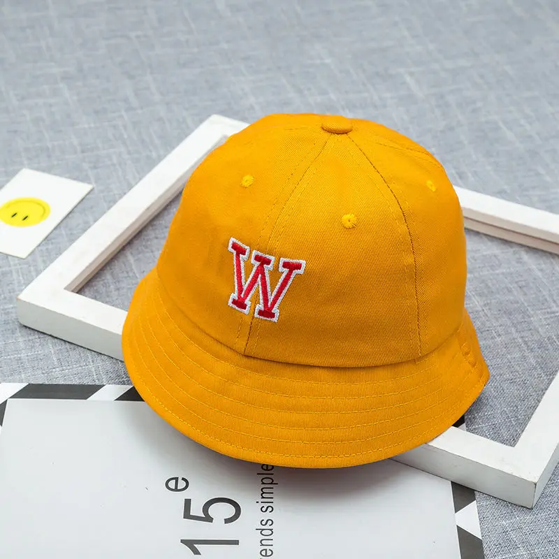 Bnaturalwell New Cotton Baby Summer Hat Children Panama Kids Letter Cap Sun Bucket Hats Flat For Girl Boy H008 | Детская одежда и