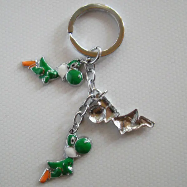 Super Mario Character Yoshi Metal Key Chain Ring Nintendo Game Pokedoll Keychain | Украшения и аксессуары