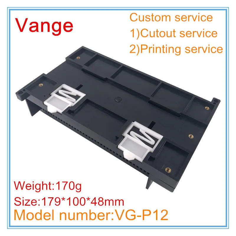 1pcs/lot black color apparatus chassis box 179*100*48mm ABS plastic enclosure case diy for PLC electronic equipment | Обустройство