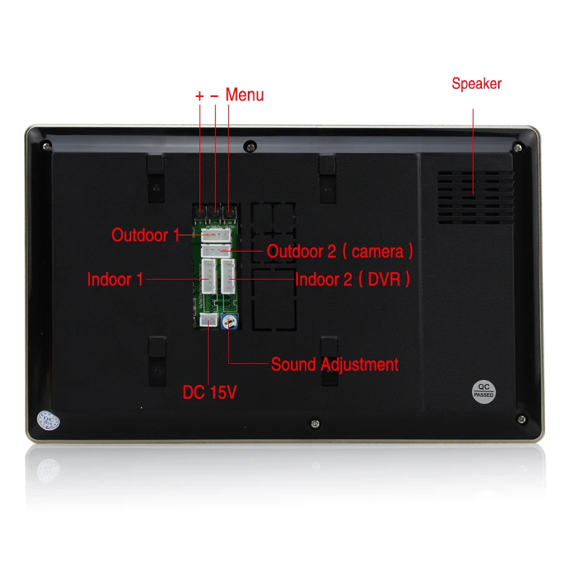 Домашний новый 7 ''видео дверной звонок домофон комплект 2 черный монитор +