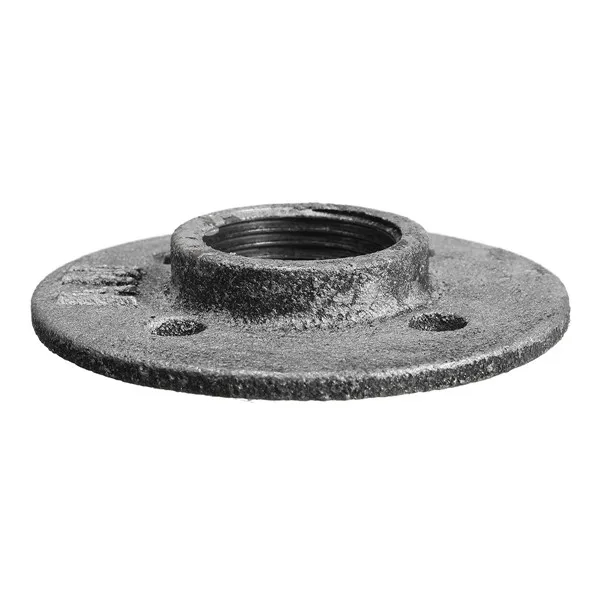 

10pcs 1/2 Inch DN15 Cast Iron Steel Tube Pipe Floor Flange Industrial Style Pipe Fitting Wall Mount