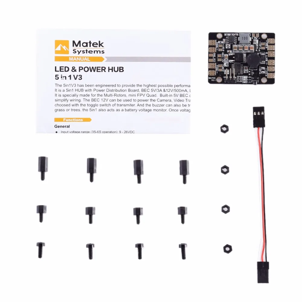 Матек системы 5 в 1 PDB V3 светодиодный &amp POWER HUB двойной BEC В/12 В контроллер KS01613 |