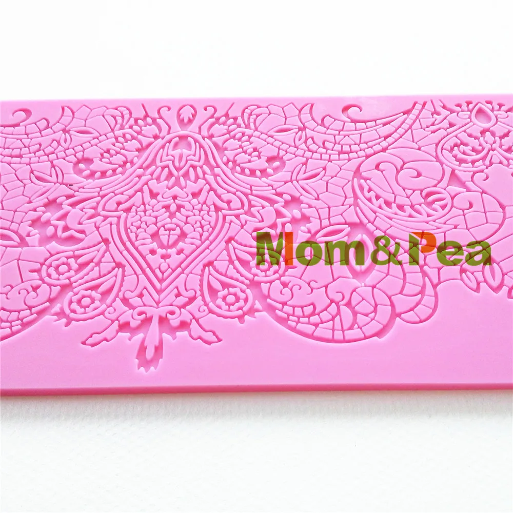 Силиконовая кружевная форма Mom &amp Pea GX140 бесплатная доставка украшение для торта