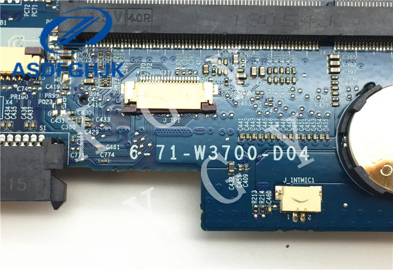 Материнская плата для ноутбука 6-71-w3700-d04 для hasee для Raytheon для CLEVO w350ET материнская плата 6-77-W35E0-D04 ТЕСТ ОК