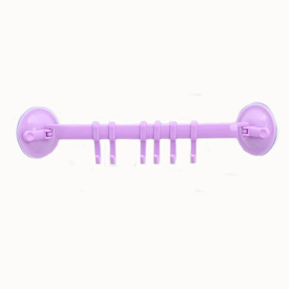 6 крючки для полотенец стойка присоска Ванная комната Кухня настенный дверной