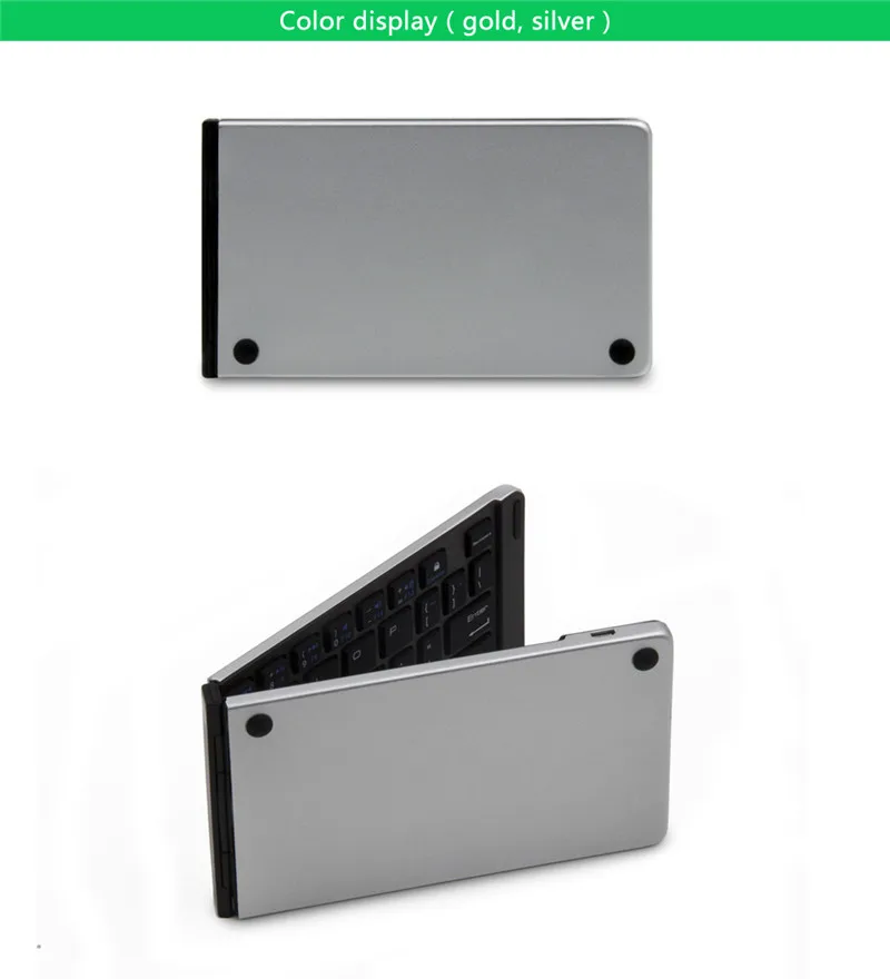 Универсальная Складная Беспроводная мини клавиатура Bluetooth 3 0 из алюминиевого