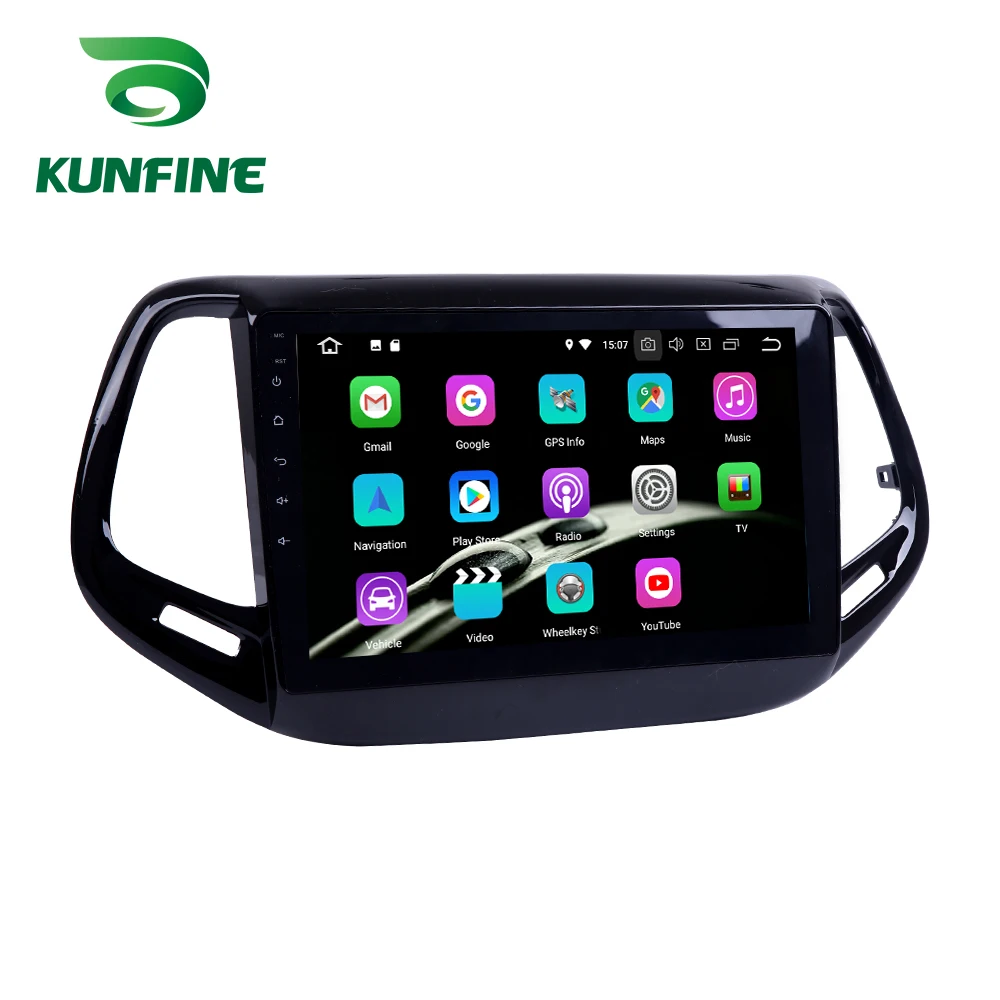 Android 9 0 Ram 4G Rom 64G PX6 Cortex A72 автомобильный DVD GPS мультимедийный плеер стерео для Jeep Compass